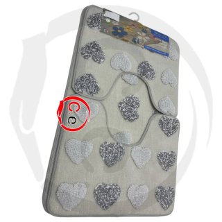 Tris Tappeto Bagno Fiori