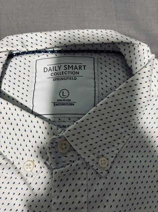 Camisa Springfield Blanca Estampada