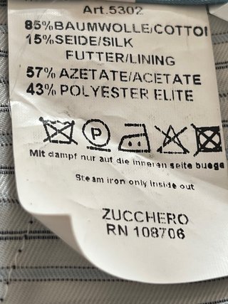 Falda Zuccrero rayas azul y blanco