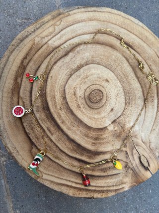 Cadena charms verde