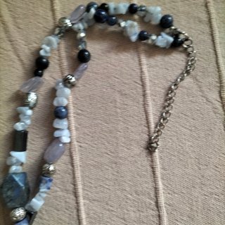 Collar piedras azul