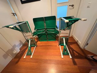 Mesa plegable camping verde