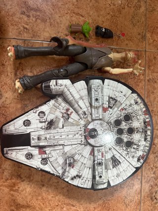 Pack Star Wars: Figura Jar Jar Binks y Halcón Mile