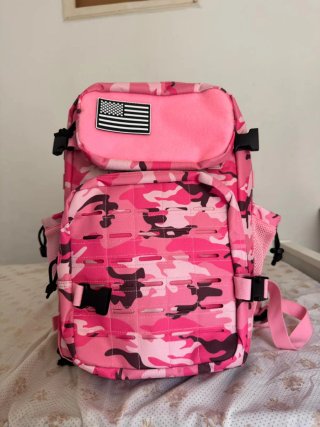 Mochila Táctica 25L Camuflaje Rosa