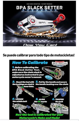 Herramienta ajuste cadena moto BPA-RACING