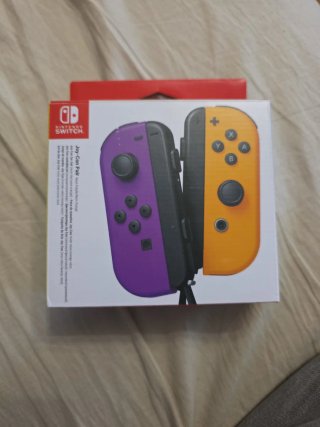 Mandos Nintendo Switch Joy-Con Morado/Naranja