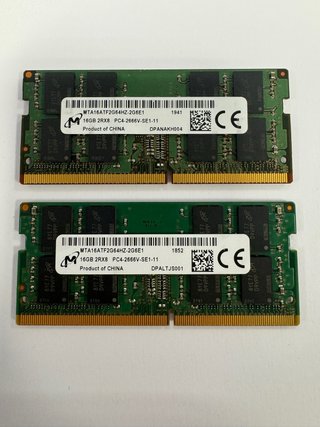 32GB (2x16GB) DDR4 SODIMM RAM Micron