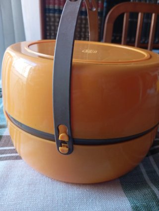 Set Camping Picnic Vintage Naranja