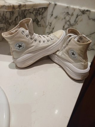 Converse Beige/Blanco Talla 36/5