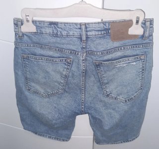 Pull&Bear Pantalón Corto Vaquero Roto Talla M