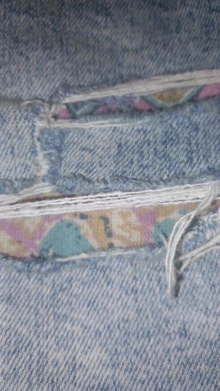 Pull&Bear Pantalón Corto Vaquero Roto Talla M