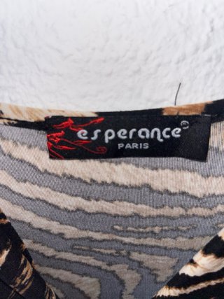 Vestido estampado cebra Esperanza Paris Talla XL