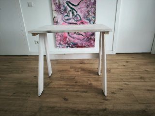 Mesa de estudio Lufe madera blanca