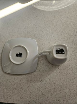 Juego 5 tazas pequeñas de porcelana