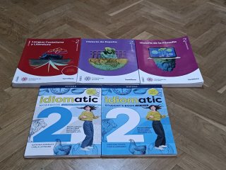Pack de 5 Libros de Texto 2º Bachillerato - Santil