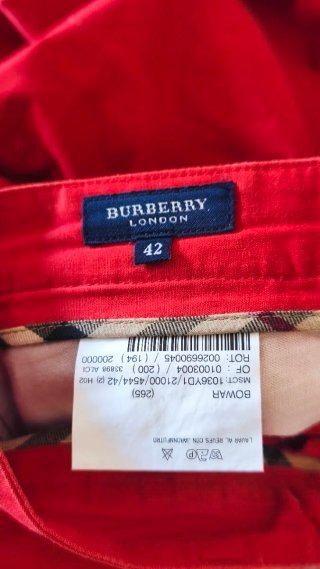 Pantalones Burberry Rojos