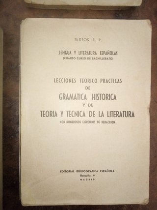 Literatura española. lote de 4 libros