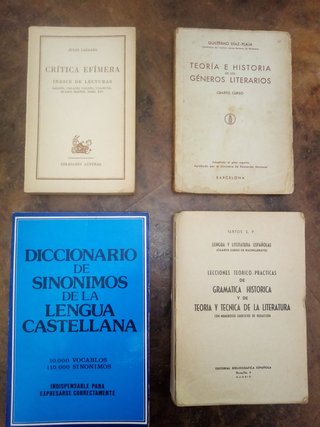 Literatura española. lote de 4 libros
