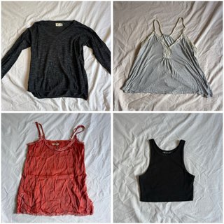 Lote 20 tops varios colores y tallas