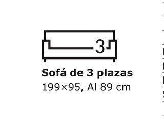 Sofá Ikea Stocksund 3 plazas