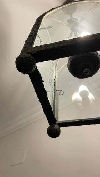 Lámpara de forja artesanal