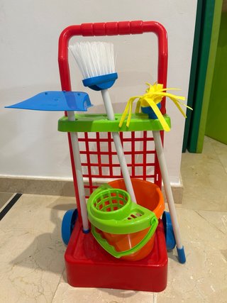Carrito Limpieza Infantil con Accesorios
