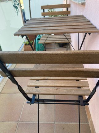 Mesa y 2 Sillas Plegables IKEA