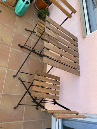 Mesa y 2 Sillas Plegables IKEA