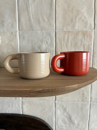 Conjunto 2 Tazas H&M Home Cerámica