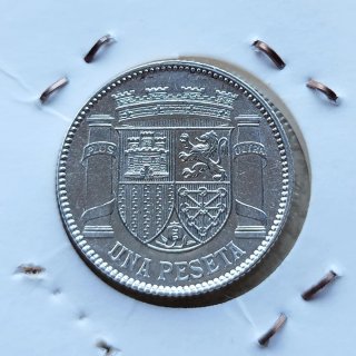 Una Peseta de plata de la II República 1933*34
