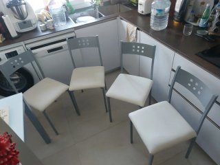 Sillas de cocina modernas (4 unidades)