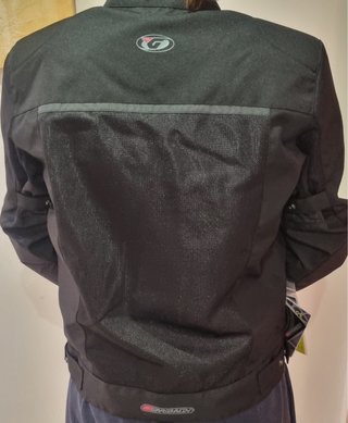 Chaqueta Motorista de verano Garibaldi Negra.