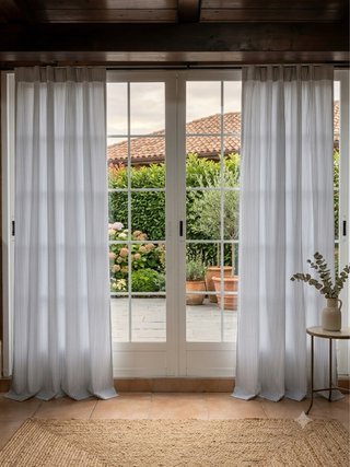 Barra Cortina 280cm Negra y Marrón