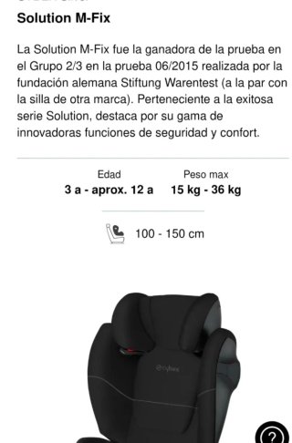 Silla coche Cybex Gold Solution M-Fix 2-3