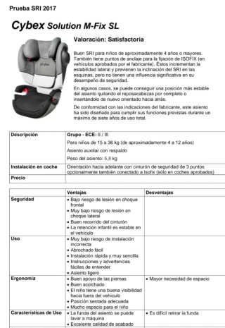 Silla coche Cybex Gold Solution M-Fix 2-3