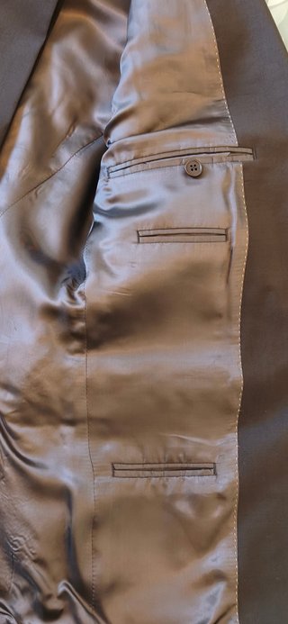 Traje Completo Zara Man Burdeos Casual T48/40