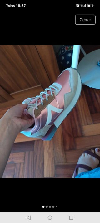 Tenis Casuales Beige y Rosa