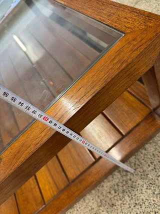 Mesa de centro madera y cristal