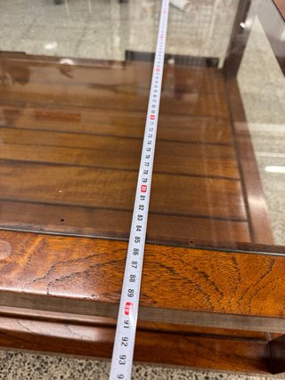 Mesa de centro madera y cristal