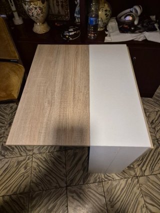 Mesa Comedor Plegable Madera y Blanca