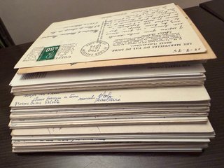 Lote 100 Postales Antiguas Escritas C