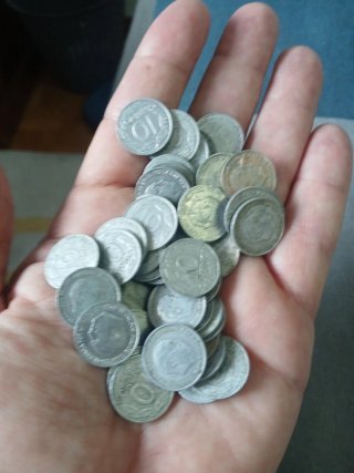 Lote 50 Monedas 10c Franco 1959