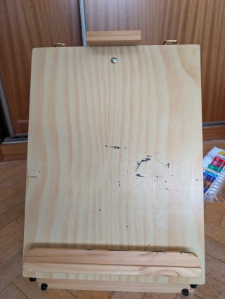 Maletín de dibujo de madera
