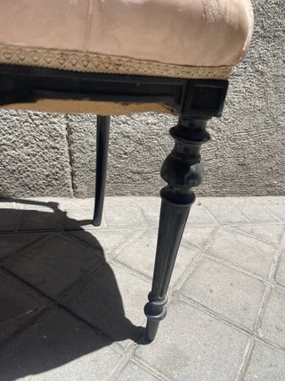 Silla antigua madera ebonizada finales s.XIX