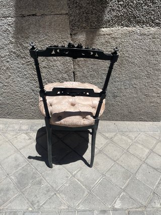 Silla antigua madera ebonizada finales s.XIX