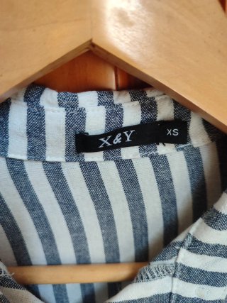 Camisa larga rayas xs
