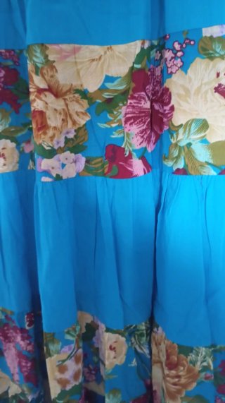 Falda larga vuelo flores Moda & CJ Talla U