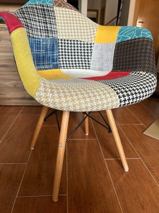 Sillas comedor patchwork multicolor