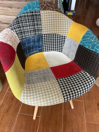 Sillas comedor patchwork multicolor