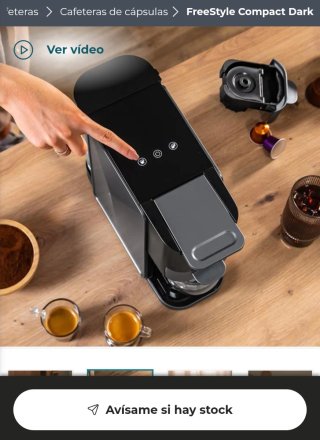 ✅️ Cafetera Cápsulas Freestyle Compact Dark